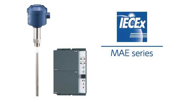 製品「静電容量式レベル計MAE」がIECEx防爆の認証を受けました